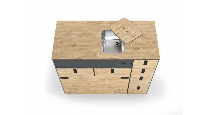 Werkblad Moon Kitchen Solid Model 8 gootsteen rechts detail
