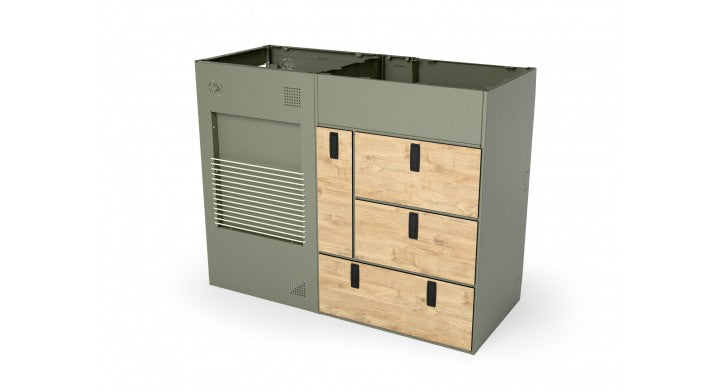 Moon Kitchen Solid Model 2 RAL 7033 detail