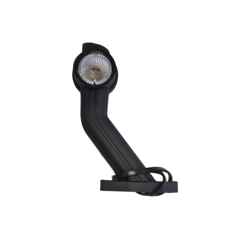 LED breedtelamp links, schuine steel 12/36V Superseal | M10BV-701RWA-SS