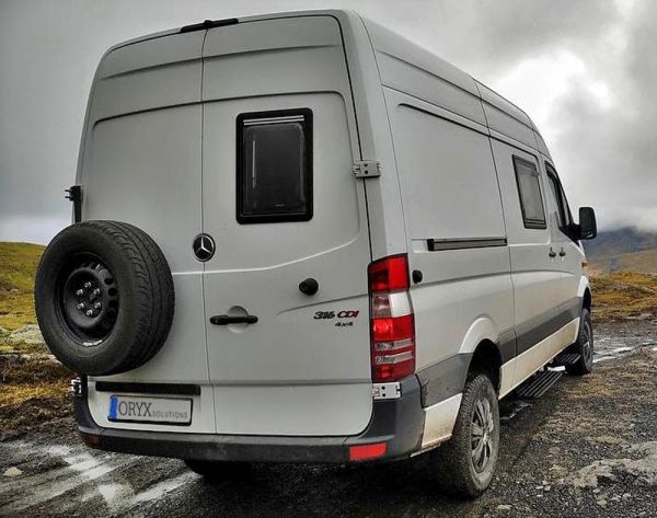Reservewielhouder – Mercedes Sprinter &amp; VW Crafter