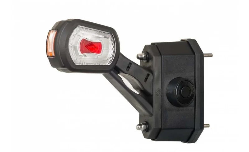 LED Breedtelamp links met alarm rood/wit/amber 12/24v | MBA-2731RWA