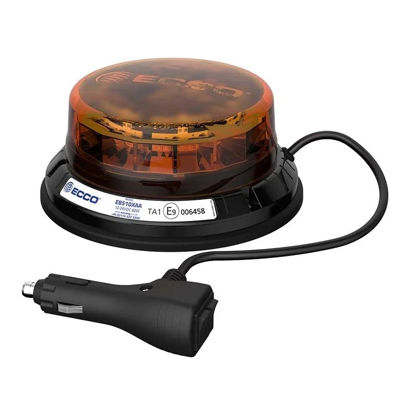 LED R65 Zwaailamp 12-24v Amber / CISPR25 / IP69K / Magneet
 | EB5104AA