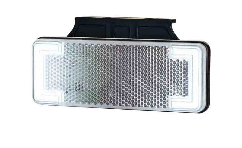 LED markeringslicht neon wit met beugel | 12-24v | 50cm. kabel | MV-3150W