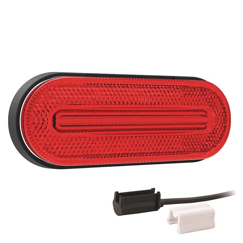 LED markeringslicht rood | 12-24v | 1,5mm². connector | M10MV-720R