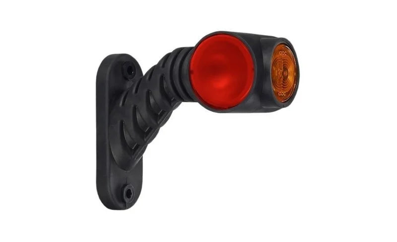 Rechts | LED breedtelamp rood/wit/amber | 12-24v | 50cm. kabel | MB-4762RWA