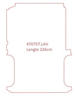 Lengte 1, vloerlengte 226 cm