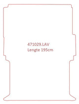 Lengte 2, 195x148 cm, 1 schuifdeur