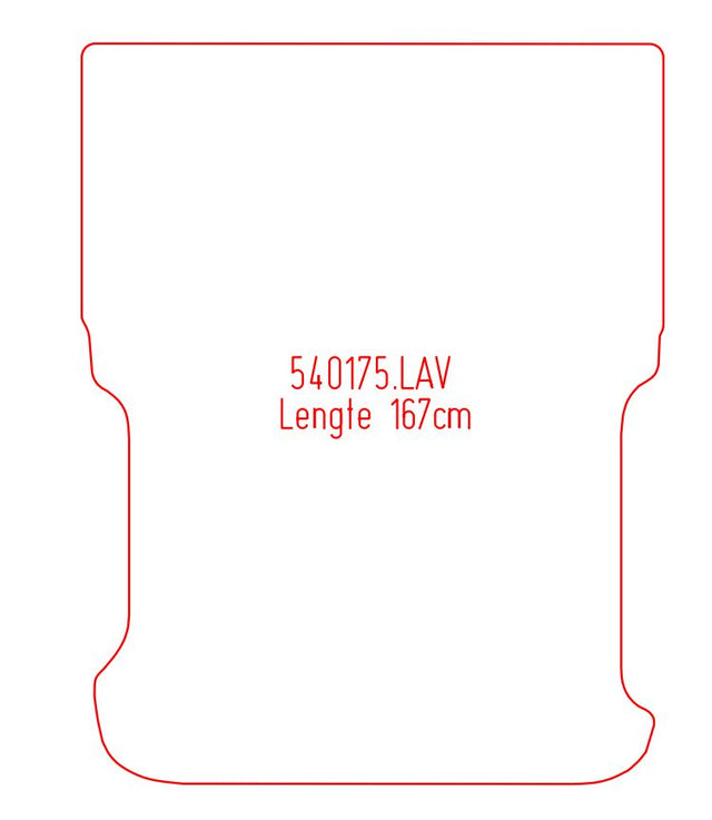 Opel Combo C Achterklep, 167x131cm - pasvorm