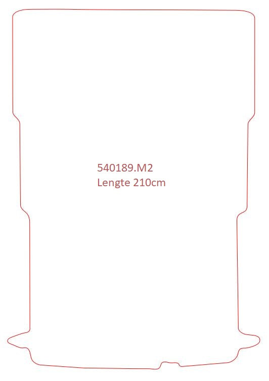 Laadruimtemat Fiat Doblo 2010-2022 - Lengte 2, 2 schuifdeuren