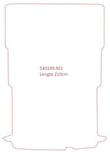 Laadruimtemat Fiat Doblo 2010-2022 - Lengte 2, 2 schuifdeuren