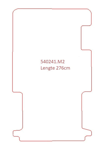 Renault Trafic Lange wielbasis, 1 schuifdeur - pasvorm