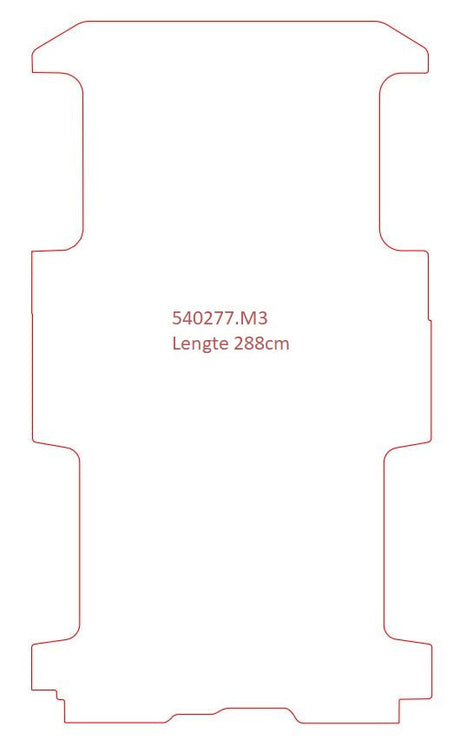Renault Trafic Lange wielbasis, 2 schuifdeuren - pasvorm