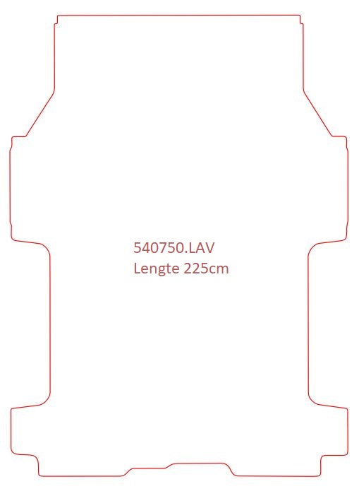 Laadruimtemat Fiat Talento - Lange wielbasis, dubbel cabine (Elegance Snoeks)