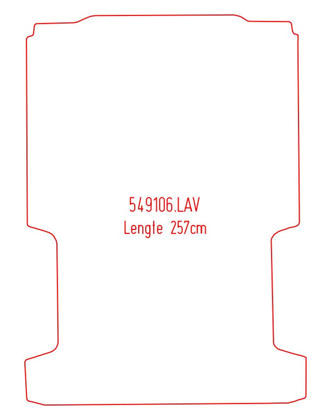 Laadruimtemat Citroën Jumper - Lengte 1 (251 cm)