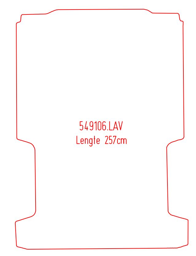 Laadruimtemat Citroën Jumper - Lengte 1 (251 cm)
