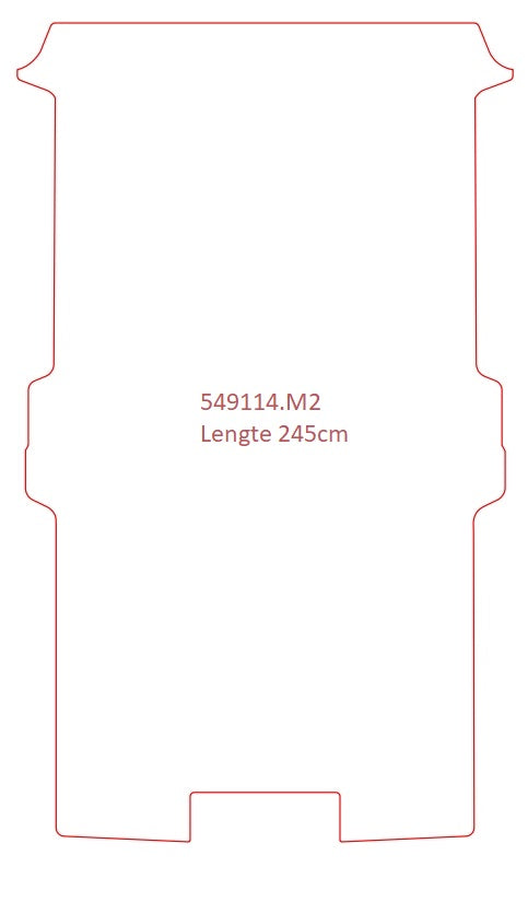 Laadruimtemat Citroën Jumpy - Lengte 2, 2 schuifdeuren