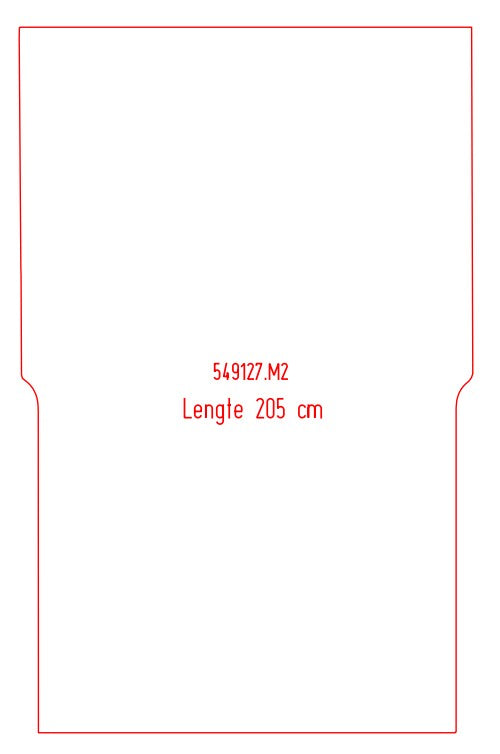 Laadruimtemat Citroën Berlingo - Lengte 2, houten vloer, 2 schuifdeuren (549127)