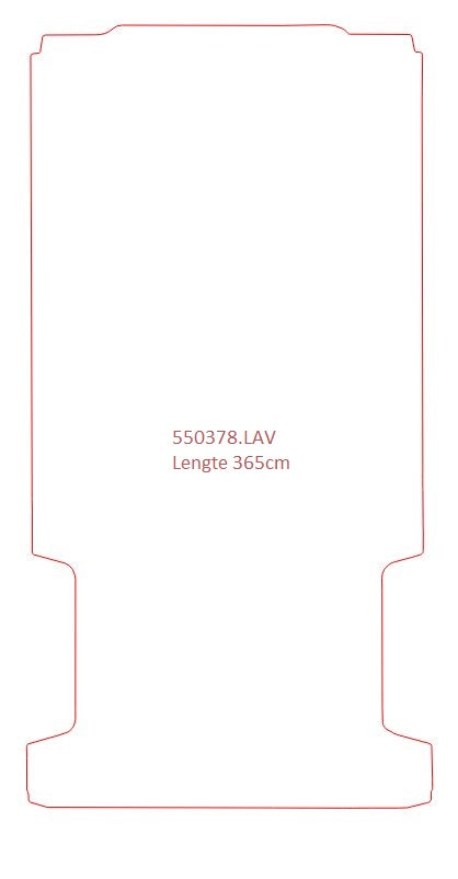 Laadruimtemat Fiat Ducato - Lengte 3 (365 cm)