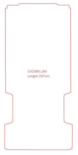 Laadruimtemat Fiat Ducato - Lengte 4 (397 cm)