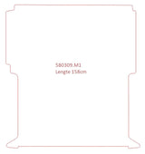 Renault Kangoo Lengte 1, 158x143cm, 1 schuifdeur - pasvorm