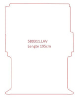 Renault Kangoo Lengte 3, 195x148cm, 1 schuifdeur - pasvorm