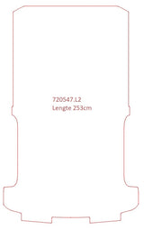 Laadruimtemat VW T5/T6 - Korte wielbasis, 2 schuifdeuren
