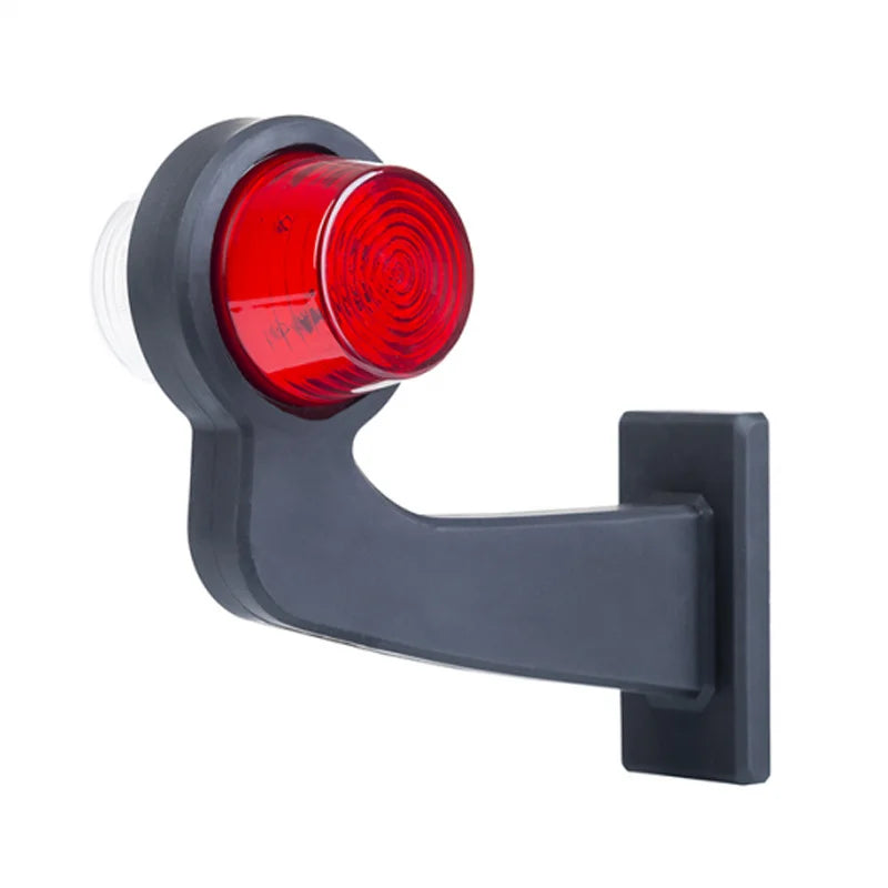 Links | LED pendellamp haakse steel | heldere lens | 12-24v | MB-1011RW