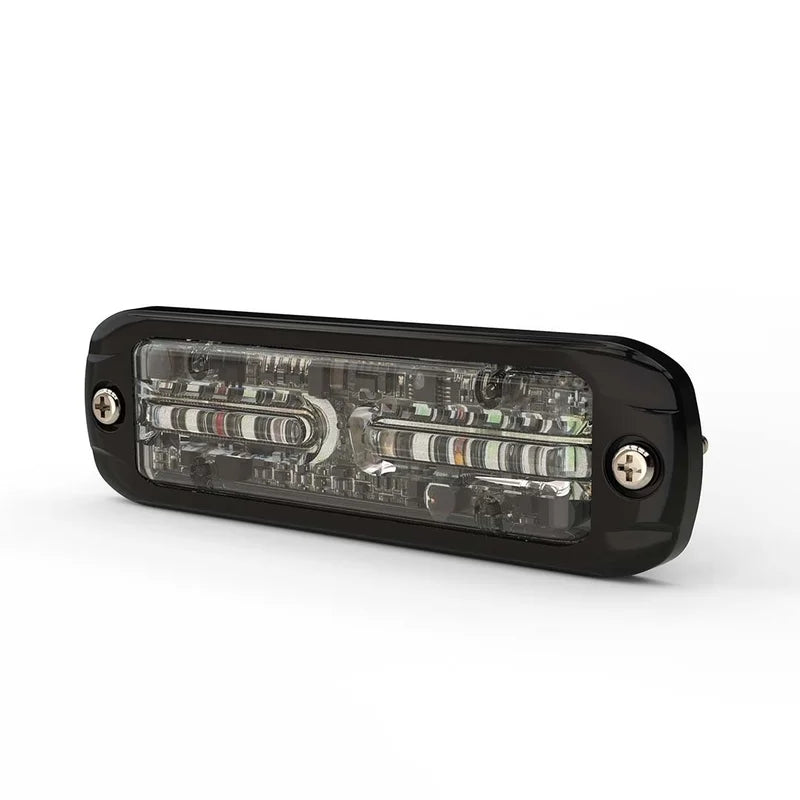 LED R65 Flitser amber/blauw (dual) 6-LED 12/24v IP69K