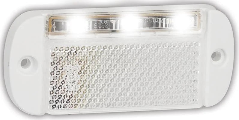 LED markeringslicht wit | 12-24v | 50cm. kabel | 44WWME