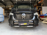 Voorbumper AMG-look - Mercedes-Benz Sprinter W907 (2018+) - Glanzend Zwarte Grill