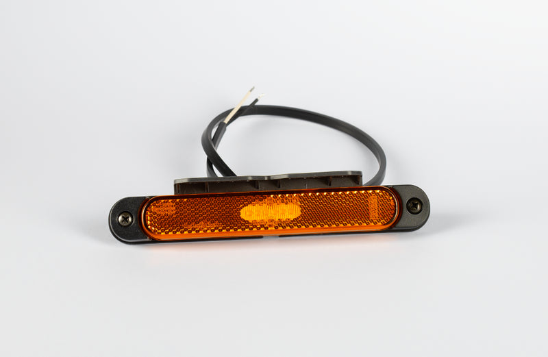 LED Slimline markeerlicht amber/beugel12-24v 50cm kabel | MV-6550A