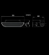 Achterlicht - Ledson - Nano - 3.4" - 8.6cm - Helder - Achteruit - Werk - 12V-36V