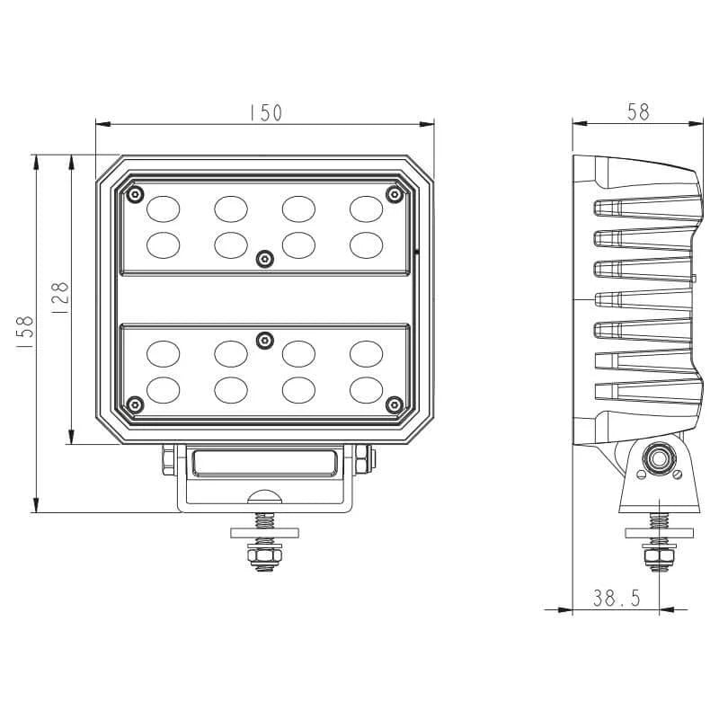 Ollson 80 watt Fish-Eye series werklamp