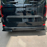 Achterbumperskirts (Hoeken) passend voor Volkswagen Transporter T7 2024- & Ford Transit Custom (V710) 2023- - Glanzend zwart