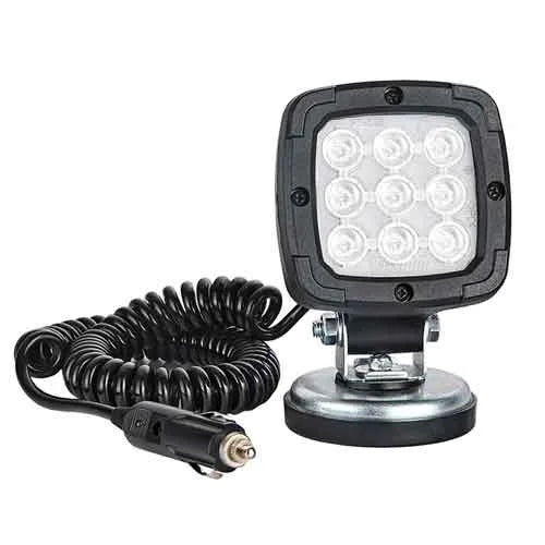 LED werklamp 1000 lumen op magn.voet 12/24v 3.0m krulsnoer | WF-3610MM30