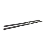 Set sideskirts passend voor Ford Transit Custom LWB (V710) 2023- / Volkswagen Transporter T7 LWB 2024- (ABS Glanzend zwart)