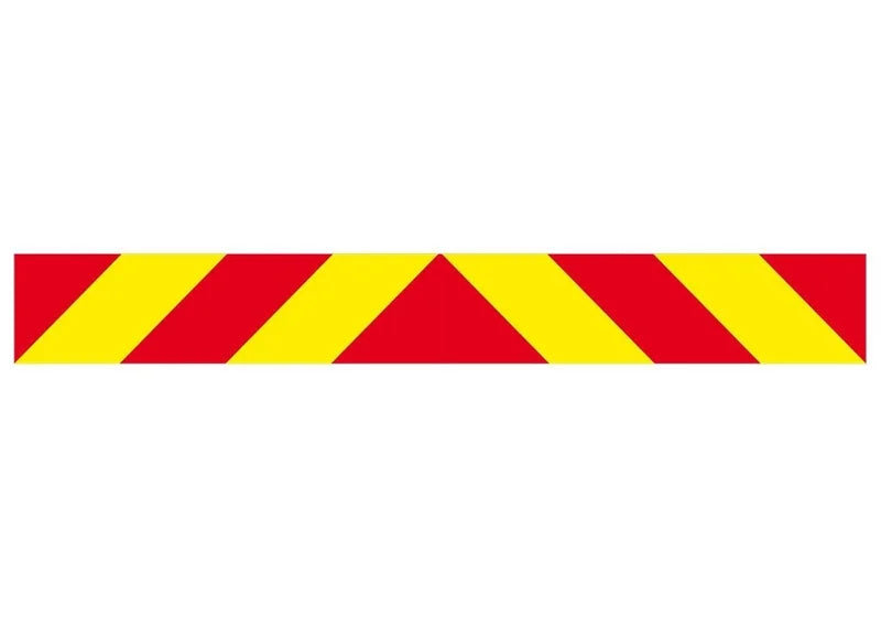 Markeringsbord 1132x132 Geel/rood aluminium | D14710