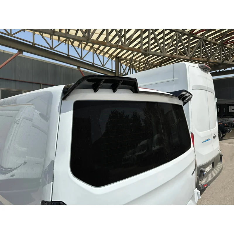 Dakspoiler V.2 passend voor Ford Transit Custom (V710) 2023- & Volkswagen Transporter T7 2024- (met achterklep) (PU)