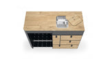 Werkblad Moon Kitchen Solid Model 3 gootsteen links