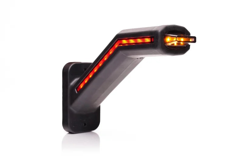 LED Breedtelamp rechts excl. knipperlicht, dark lens 12-24v