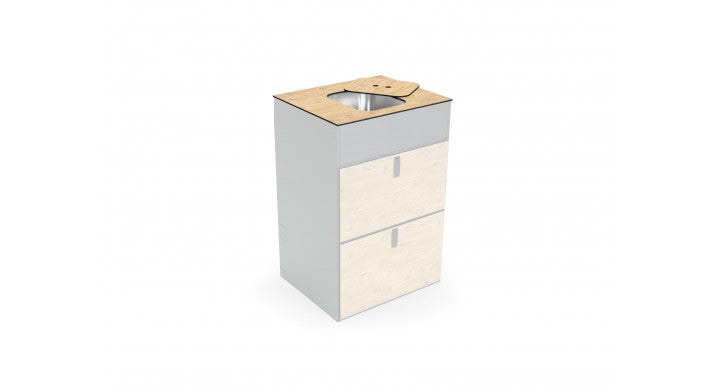 Werkblad Moon Kitchen Solid Model 60 met gootsteen