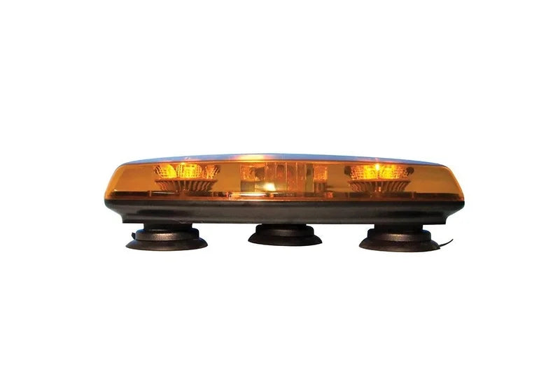 LED flitsbalk mini amber 12/24v magneetmontage roterend+flit | D14505