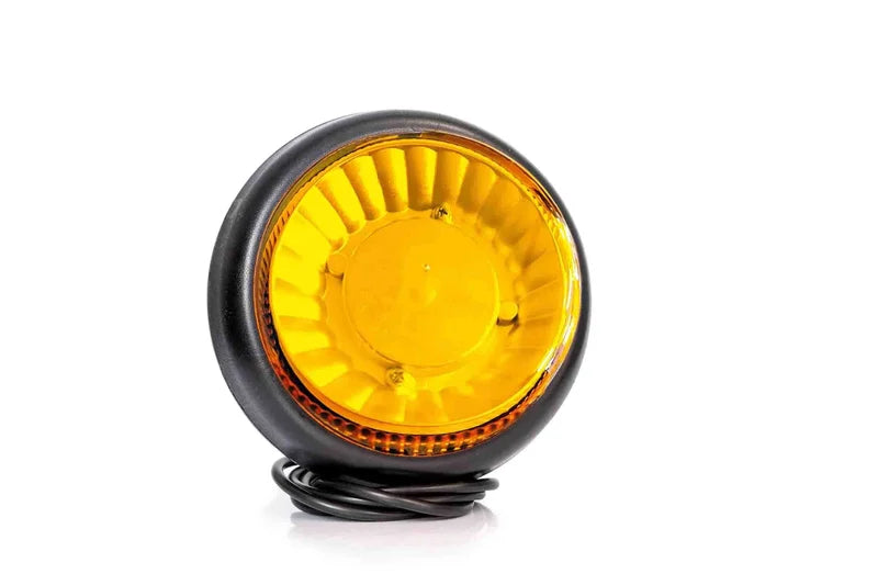 R65 LED zwaailamp, double flash, 1-bouts, 12/24V 1,5m kabel
 | S10ZL432