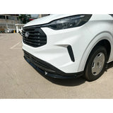 Voorspoiler V.2 passend voor Ford Transit Custom (V710) 2023- (ABS Glanzend zwart)