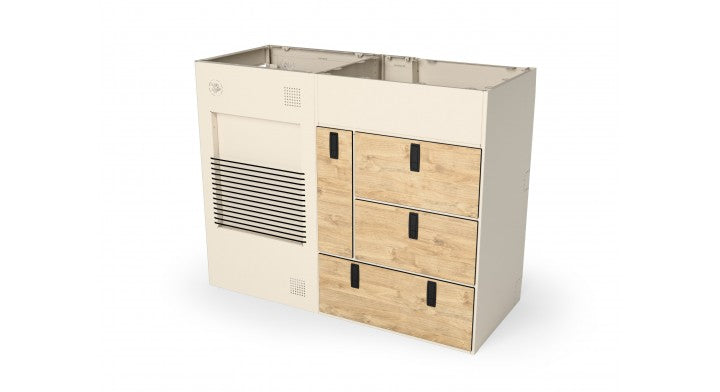 Moon Kitchen Solid Model 2 RAL 9001 detail