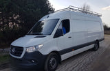 RVS imperiaal Mercedes Sprinter gemonteerd